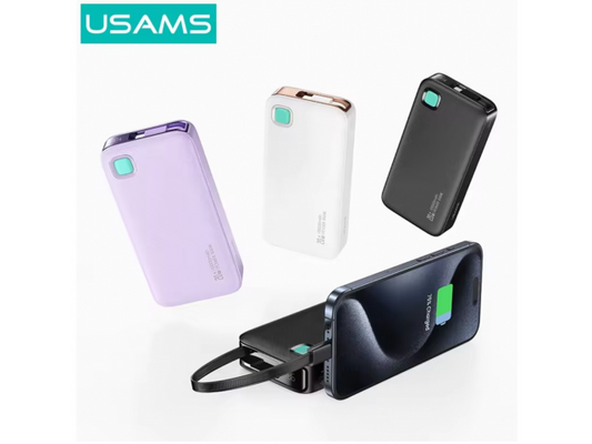Power Bank 10000mAh Cable Retráctil Tipo C CD224 USAMS