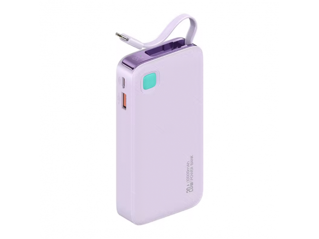 Power Bank USAMS Cable Retráctil - Carga Rápida PD20W