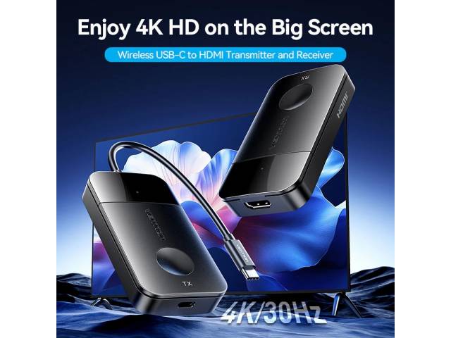 Transmisor y Receptor Inalámbrico Vention - HDMI 4K