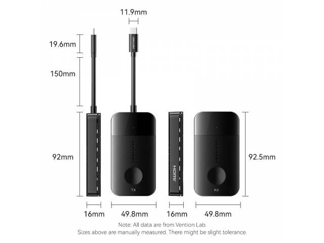 Transmisor y Receptor Inalámbrico Vention - HDMI 4K