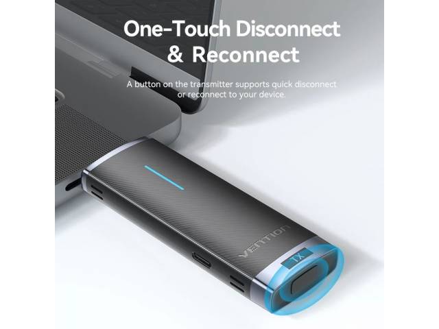 Transmisor y Receptor HDMI Inalámbrico Negro ADCB0 Vention