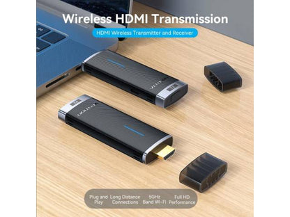 Transmisor y Receptor HDMI Inalámbrico Negro ADCB0 Vention