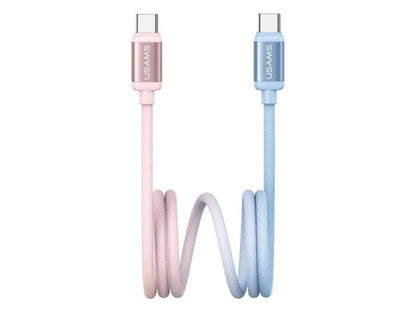 Cable de Datos USB C a USB C Bicolor PD 60W 1.2M SJ756 USAMS
