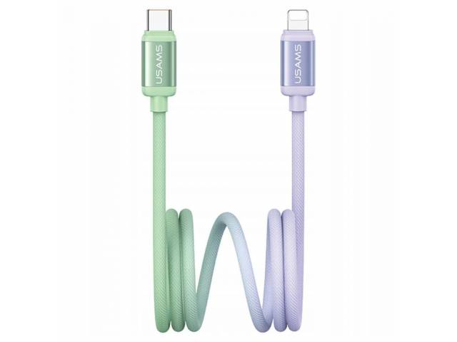Cable USB C a Lightning USAMS Bicolor - Carga Rápida 30W