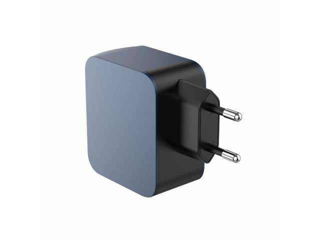 Cargador de Pared Q7 2 USB-C/1 Lightning/1 USB-A USB C a USB C 65W Azul/Negro LDNIO
