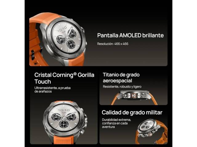 Smartwatch Mibro GS Explorer S Titanium/Silicona 1.32" 460mAh Gris by Xiaomi