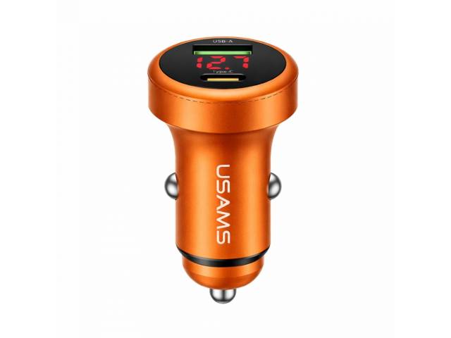 Cargador para Auto USAMS 45W - Carga Rápida Dual