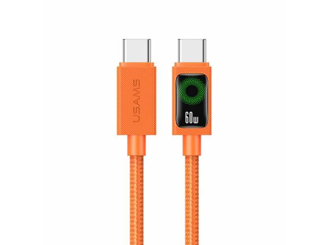 Cable USB-C a USB-C USAMS U92 - Carga Rápida 60W
