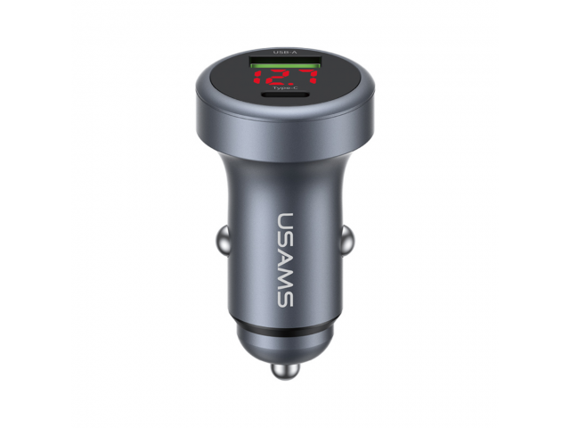 Cargador para Auto USAMS 45W - Carga Rápida Dual