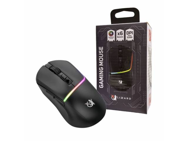 Mouse Gamer X-Lizzard Dual Mode - Iluminación RGB